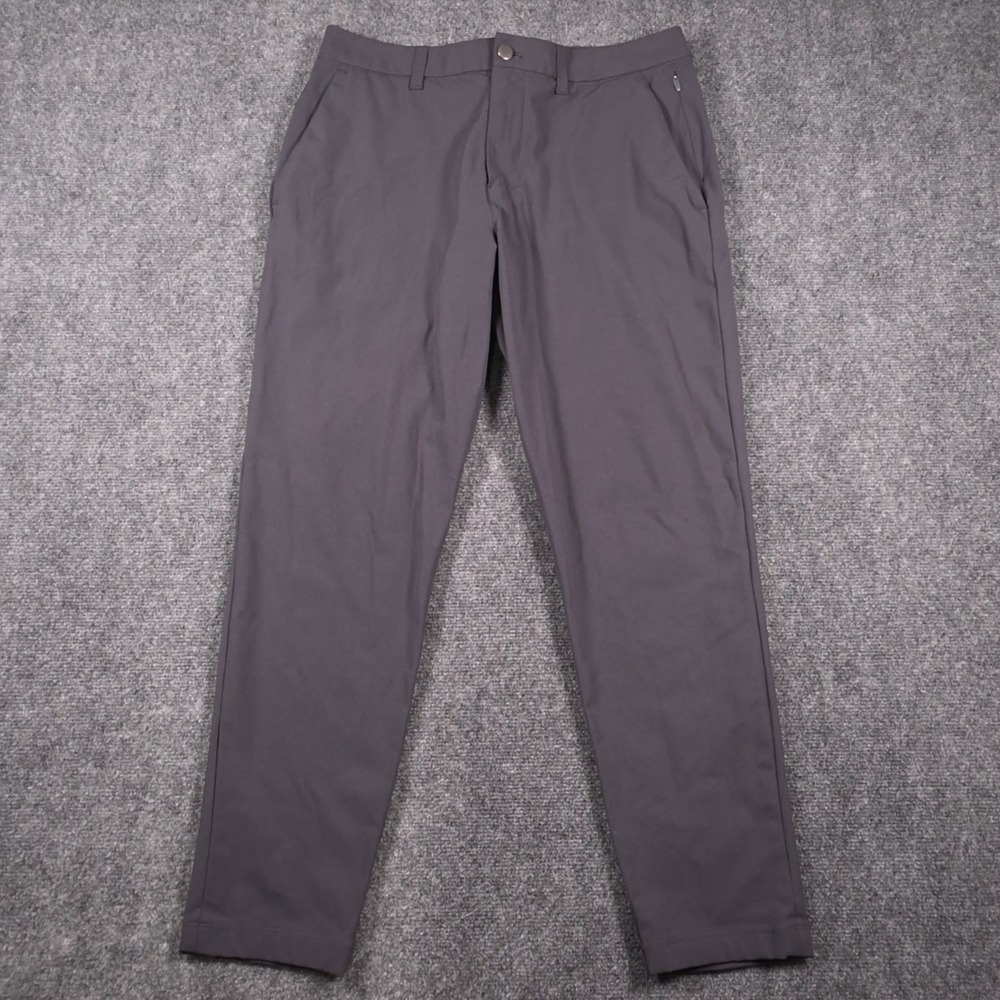Lululemon ABC Slim Fit Trouser Pants Mens 32x28 Gray Lightweight Stretch Wicking
